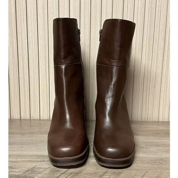 Korks by Kork-Ease Moergan Brown Block Heel Boots Women’s Size 9.5M - Picture 3 of 12
